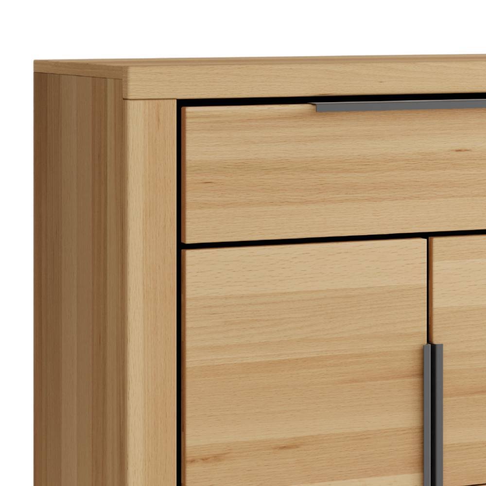 Vertiko Zella in Kernbuchefarben und modernem Design