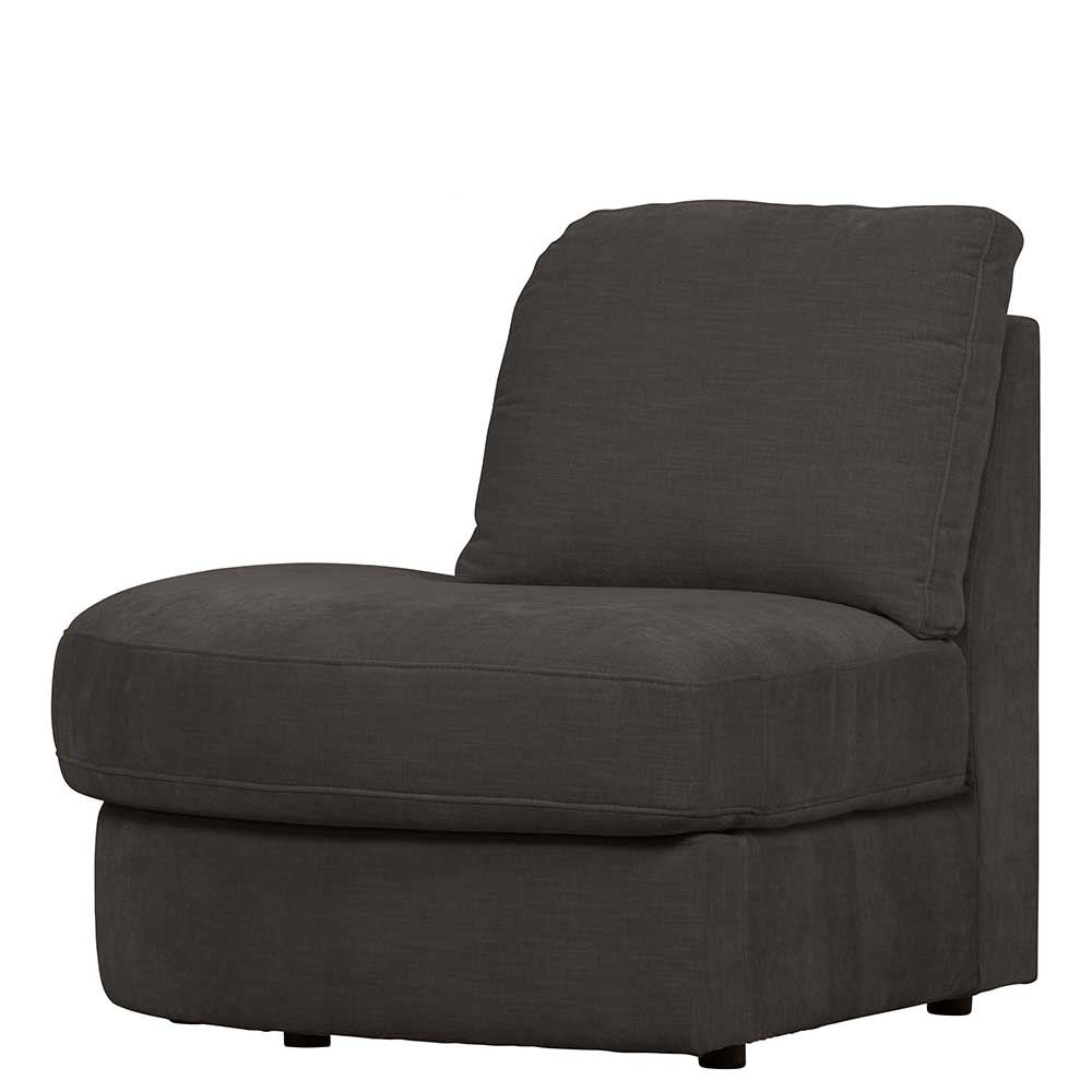 Modulsofa Abschluss Element links Trois in Anthrazit 93 cm breit
