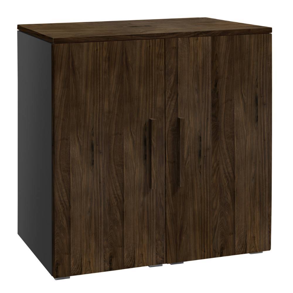 Schrank Shai in Nussbaumfarben und Anthrazit