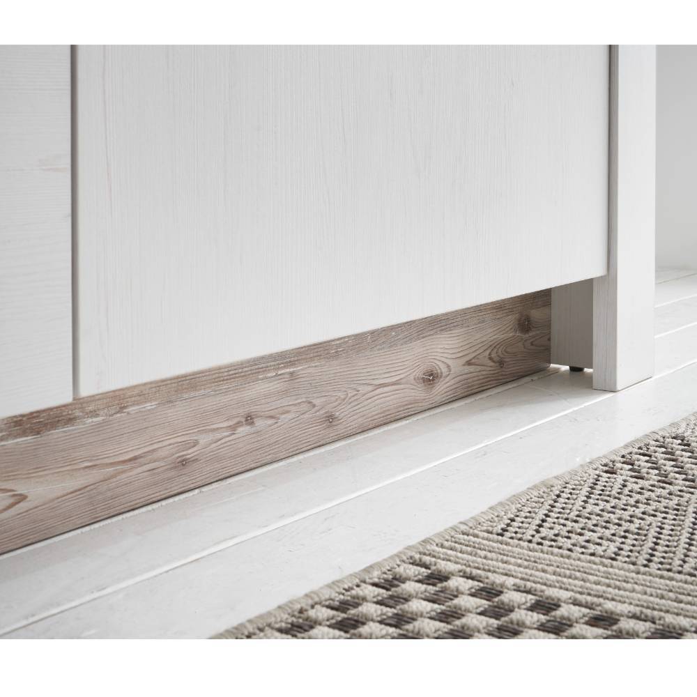 Landhausstil Küchenblock Flurencina in Weiß 60 cm tief (vierteilig)