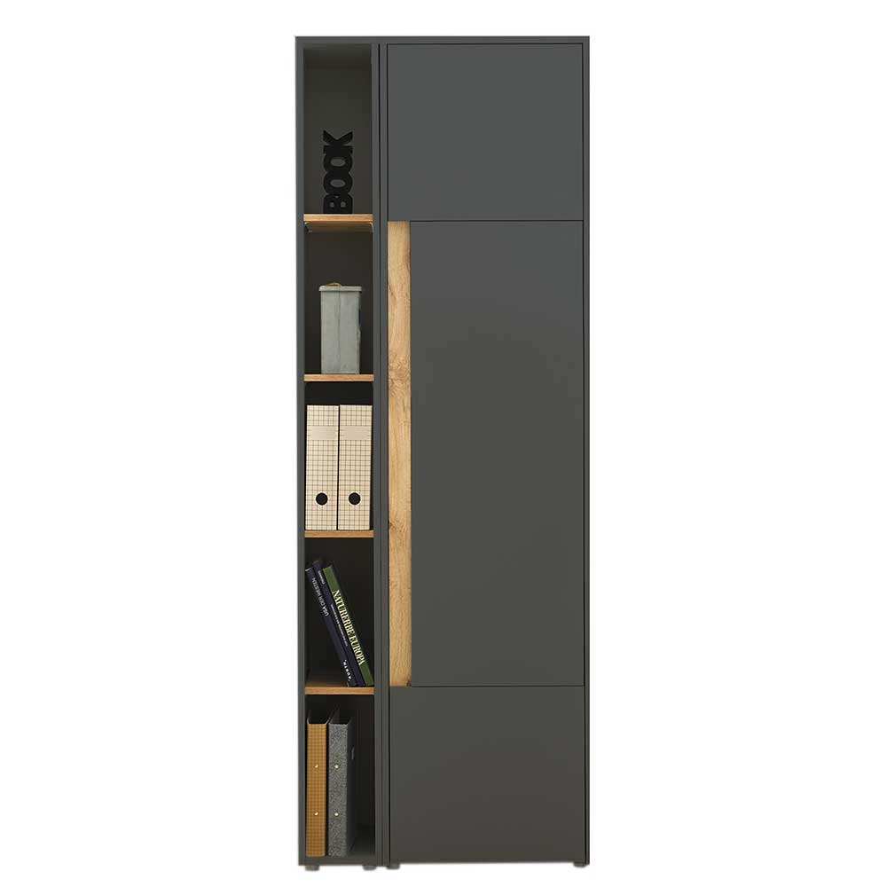 Büroschrank mit Regal Uzniana in modernem Design 70 cm breit (zweiteilig)