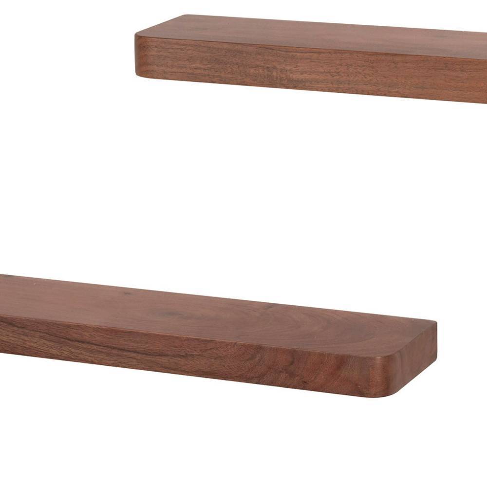 Wandregale Odrato 60 cm breit aus Akazie Massivholz (3er Set)