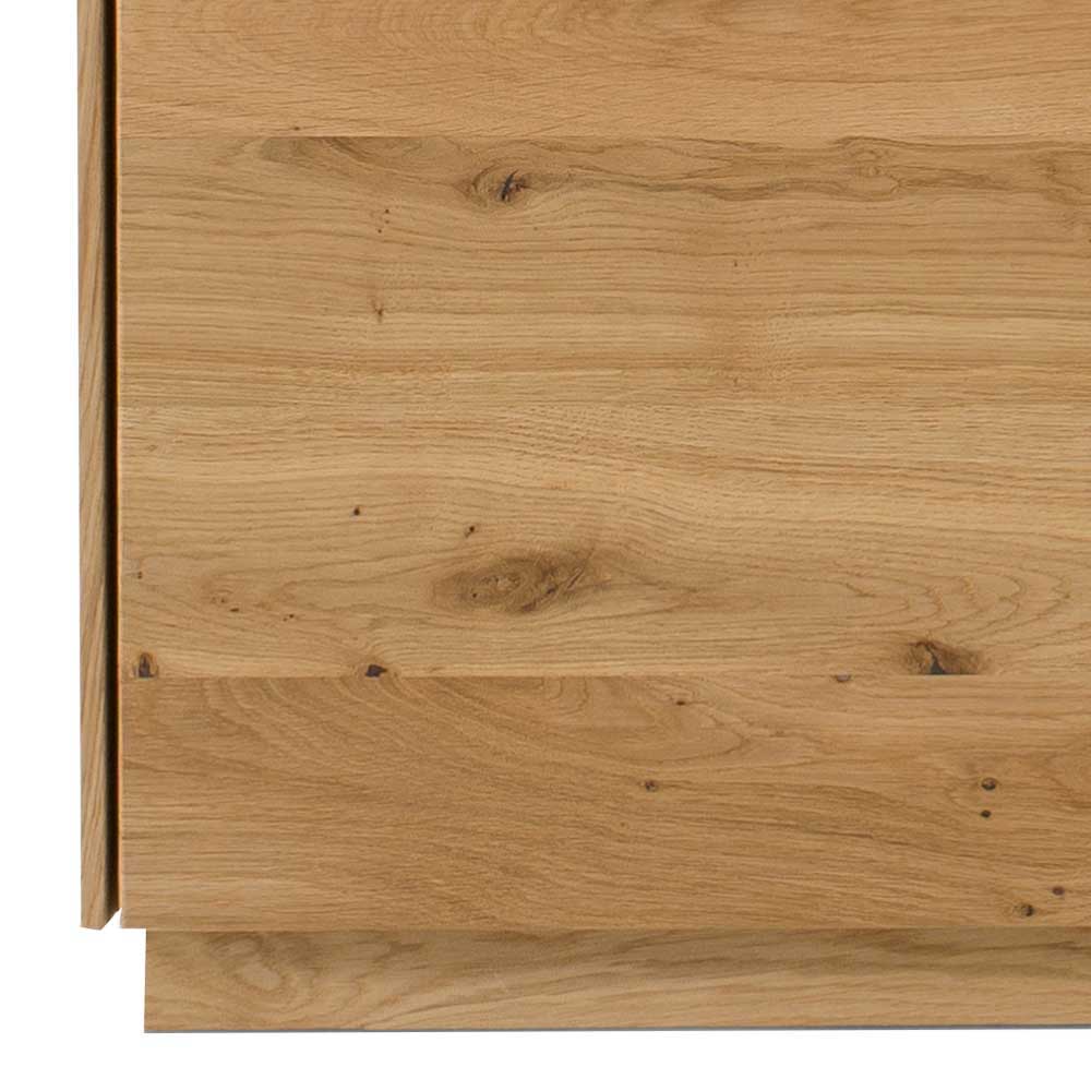 Montiertes Sideboard Onitos aus Wildeiche Massivholz 170 cm breit