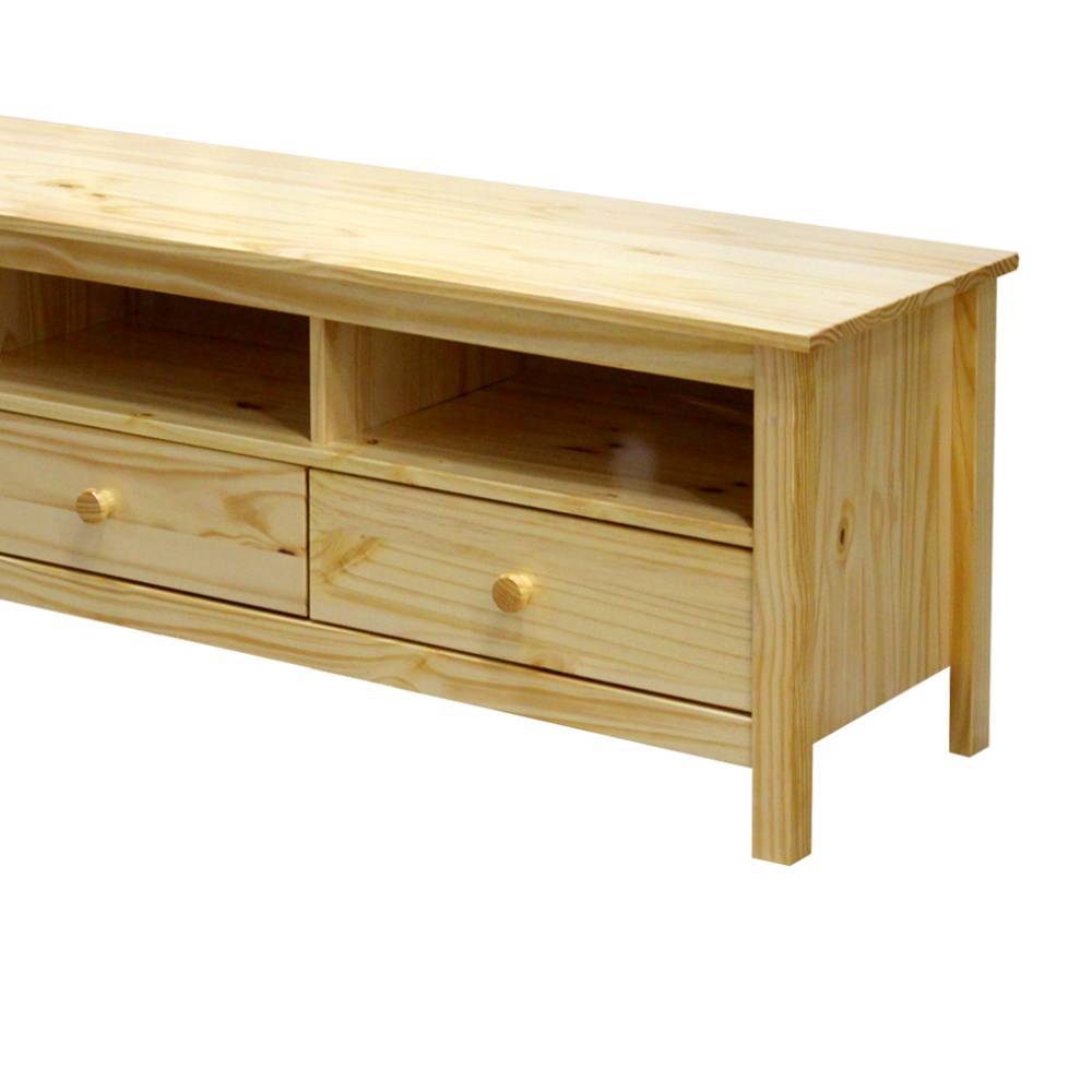 TV Board Tine aus Kiefer Massivholz mit drei Schubladen