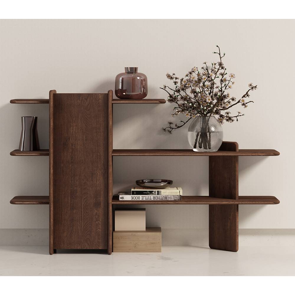 Wandhängeregal Guaran aus Eiche Massivholz im Skandi Design