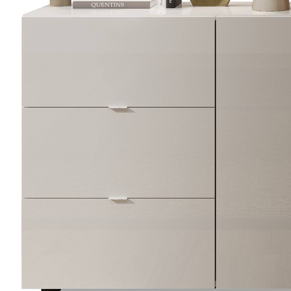 Esszimmersideboard Eight Hochglanz mit drei Schubladen