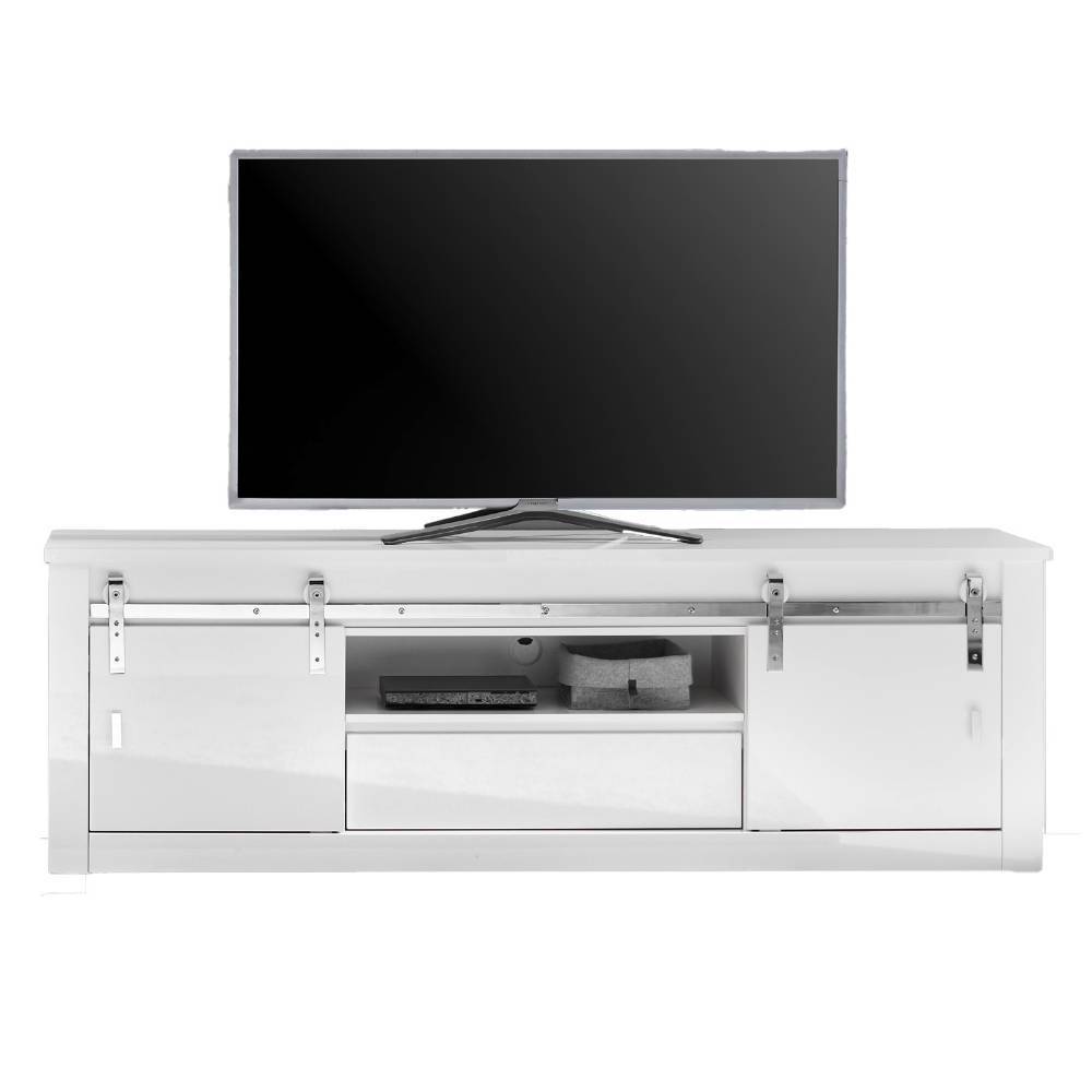 Fernseher Schrankwand Melvyno 200 cm hoch 43 cm tief (zweiteilig)