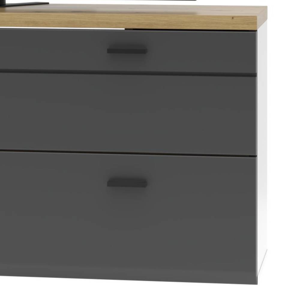 TV Schrank Yarisis für die Wandmontage in Dunkelgrau
