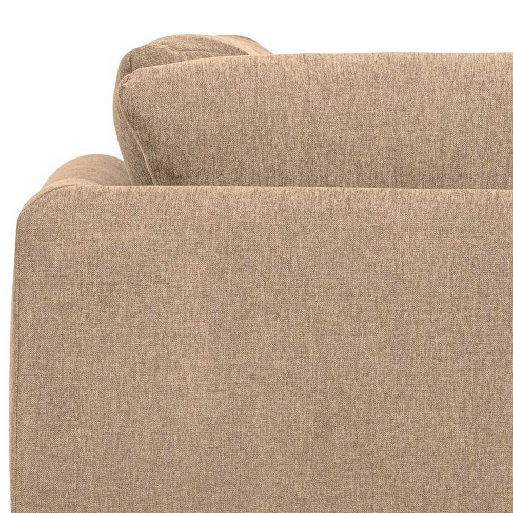 Modulsofa Dessina in Champagner aus Chenillegewebe