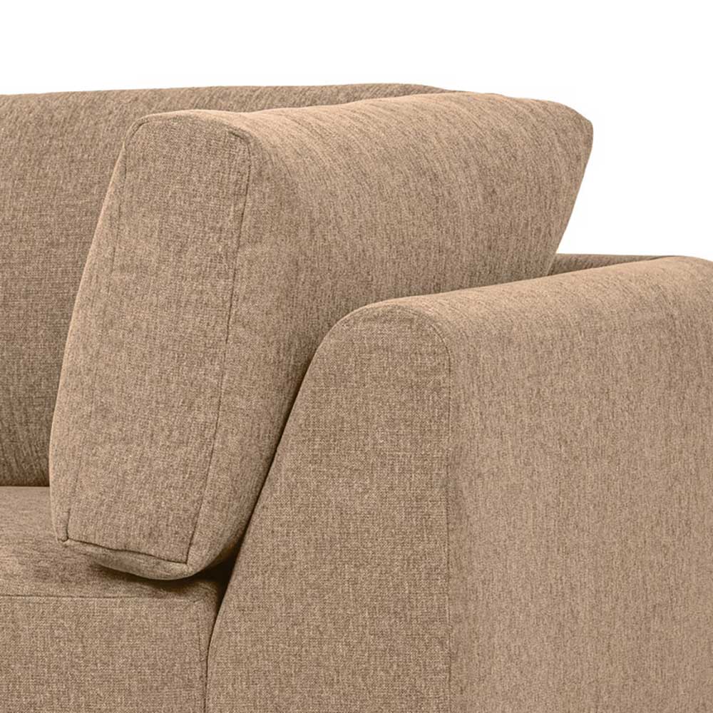 Modulsofa Dessina in Champagner aus Chenillegewebe