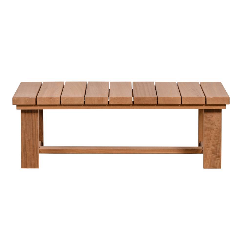 Massivholz Gartentisch Esterov 122 cm breit und 42 cm hoch
