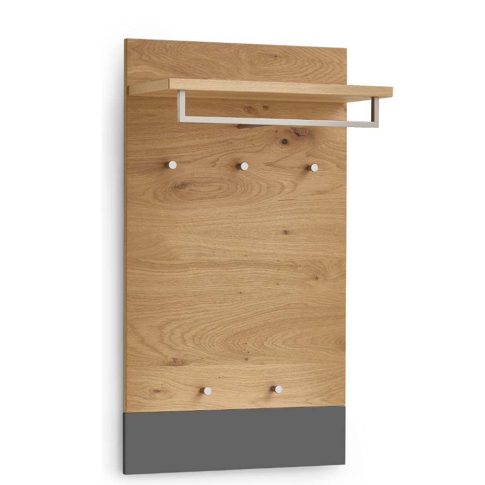 Wandgarderobe Pavia Made in Germany mit durchgehender Rückwand
