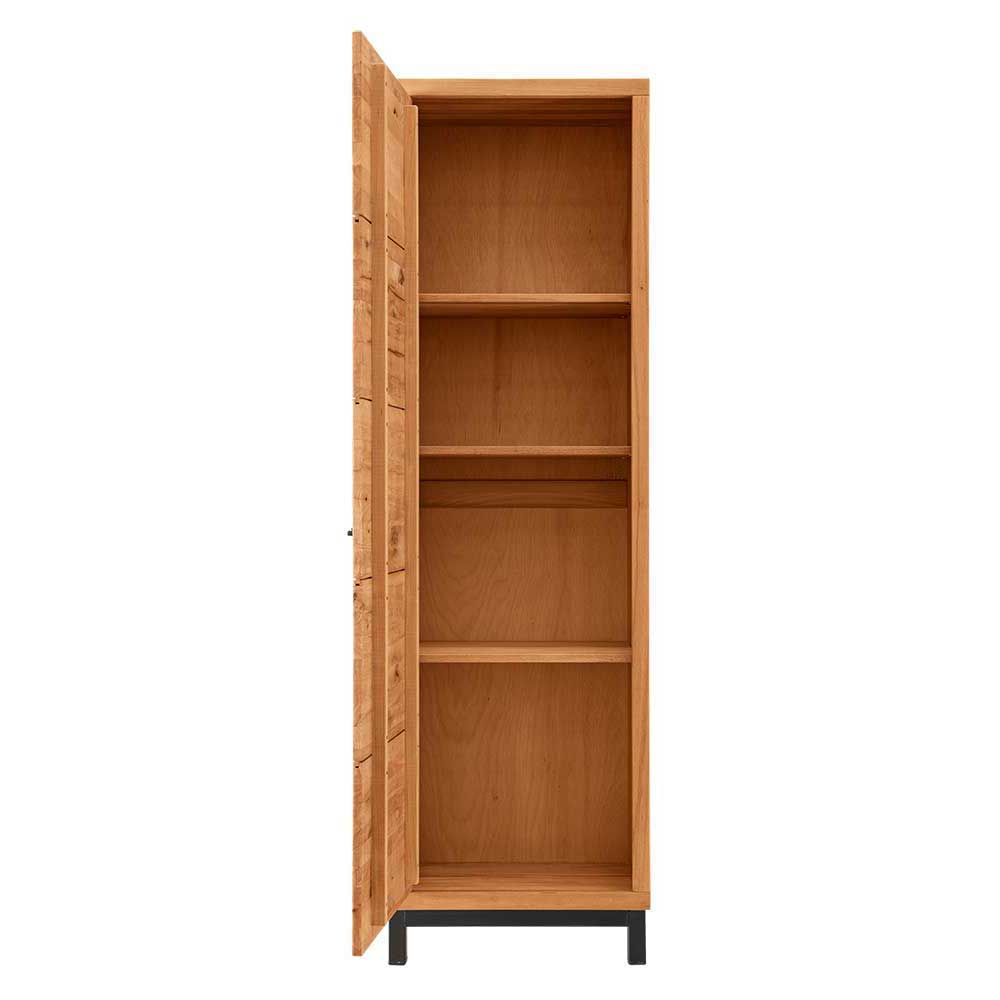 Dielenschrank Sherada aus Kernbuche Massivholz 200 cm hoch