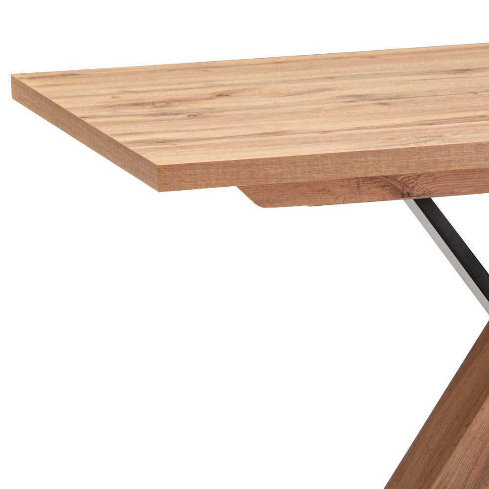 Esstisch Nevesk mit X Gestell in modernem Design