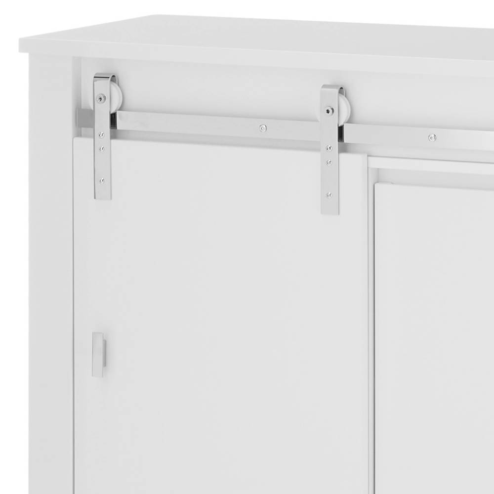 Sideboard Melvyno in Weiß mit Hochglanz Front