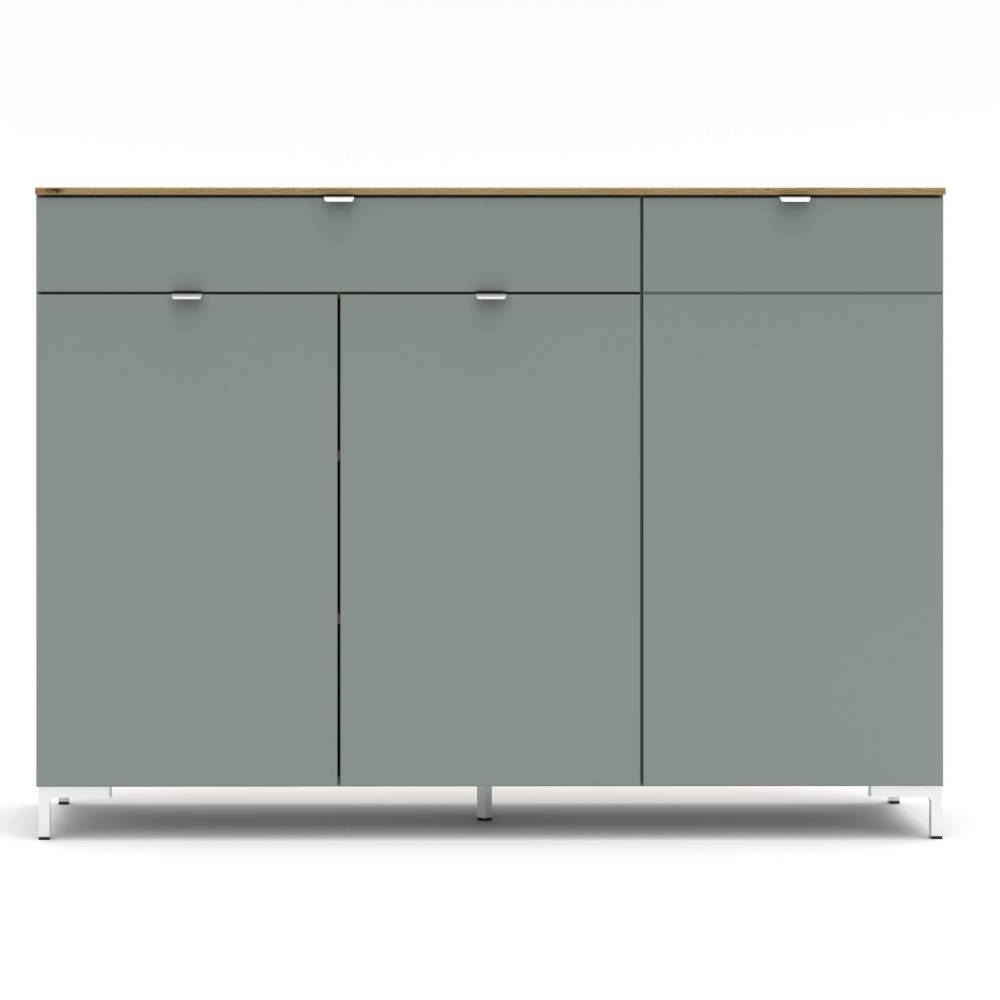 Wohnzimmer Kommode Sua in modernem Design mit Metallgriffen