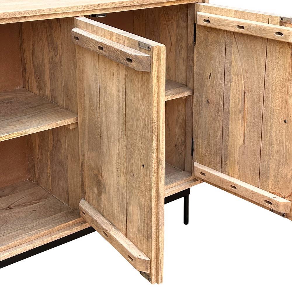 Sideboard Diaria aus Mangobaum Massivholz 130 cm breit