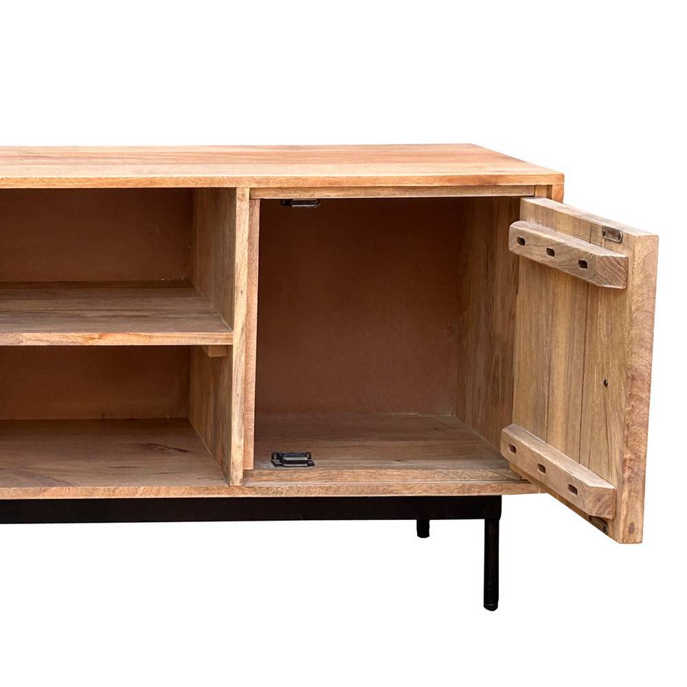 TV Lowboard Diaria aus Mangobaum Massivholz 130 cm breit