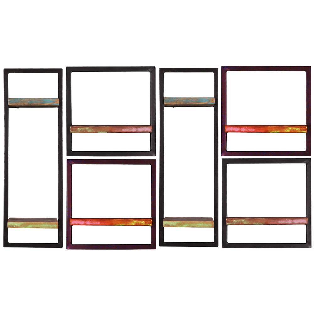 Wohnzimmer Regale Vucotto im Shabby Chic Stil 25 cm tief (sechsteilig)
