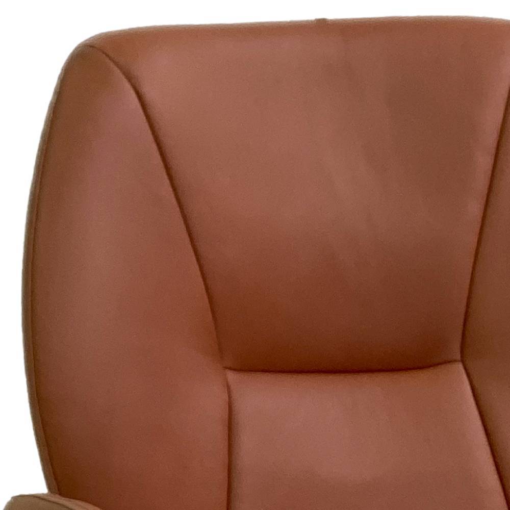 Esszimmerarmlehnstuhl Enya in Cognac Braun und Schwarz
