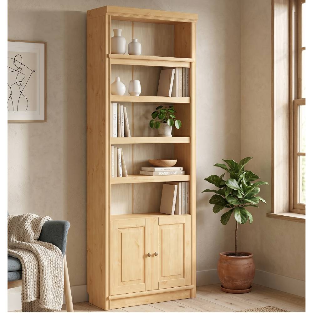 Regalschrank Claros aus Kiefer Massivholz im Landhausstil