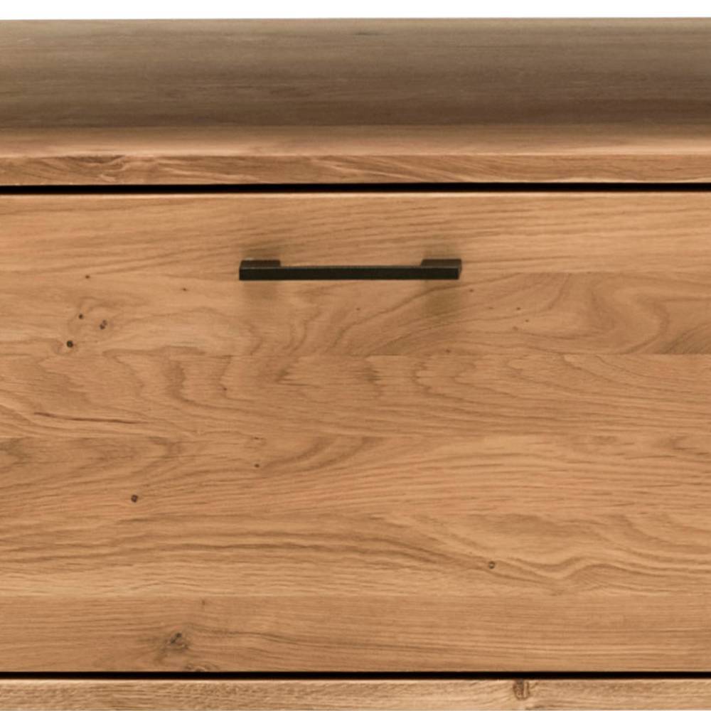 Lowboard Haidon aus Wildeiche Massivholz im Industry und Loft Stil