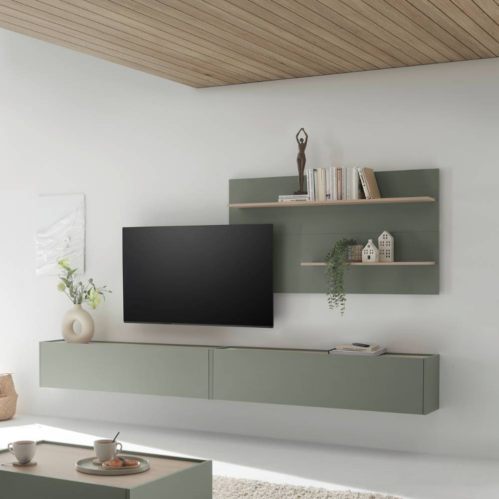 TV Wohnwand Ulfava für die Wandmontage 300 cm breit (dreiteilig)