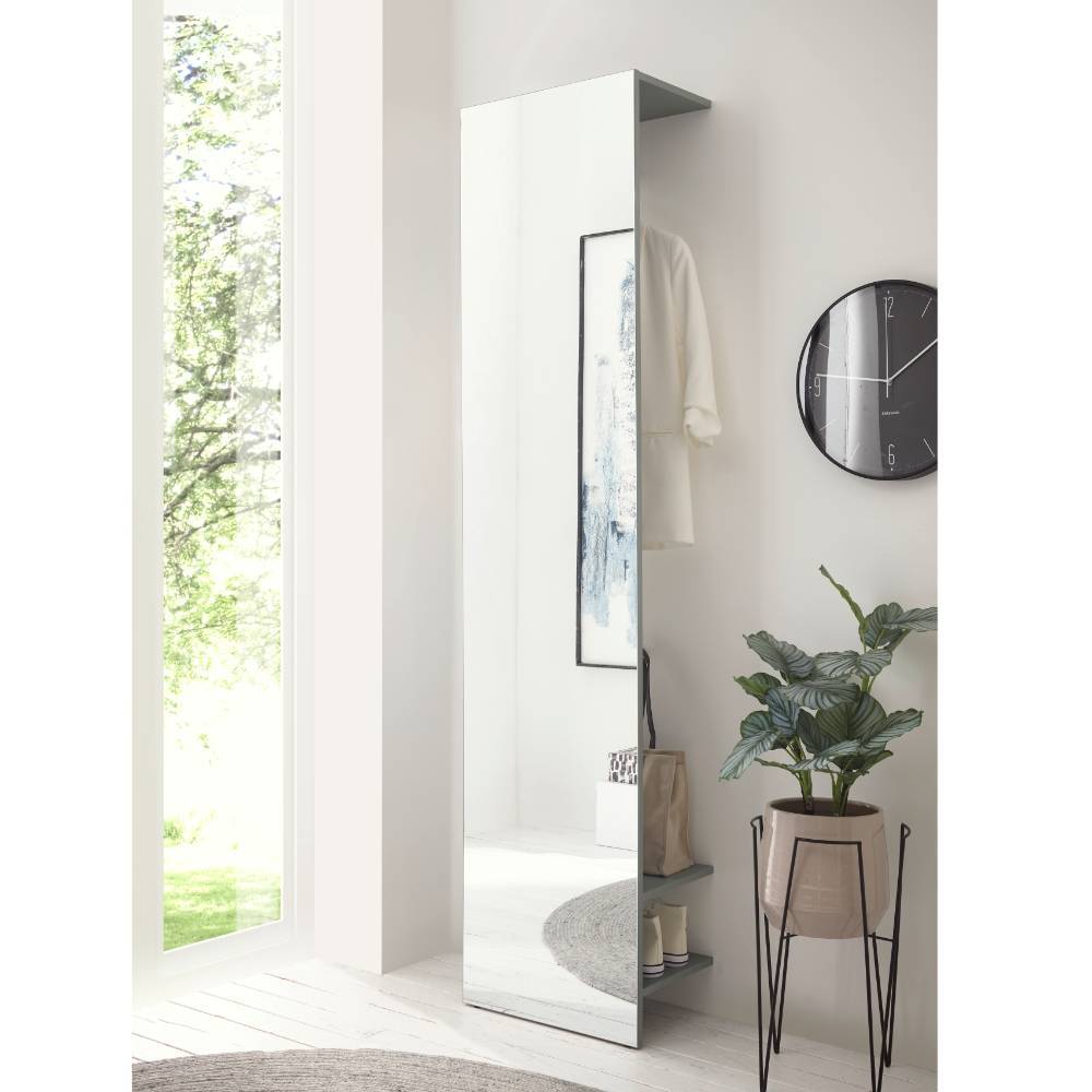 Garderobe Ulfava mit Spiegel 200 cm hoch