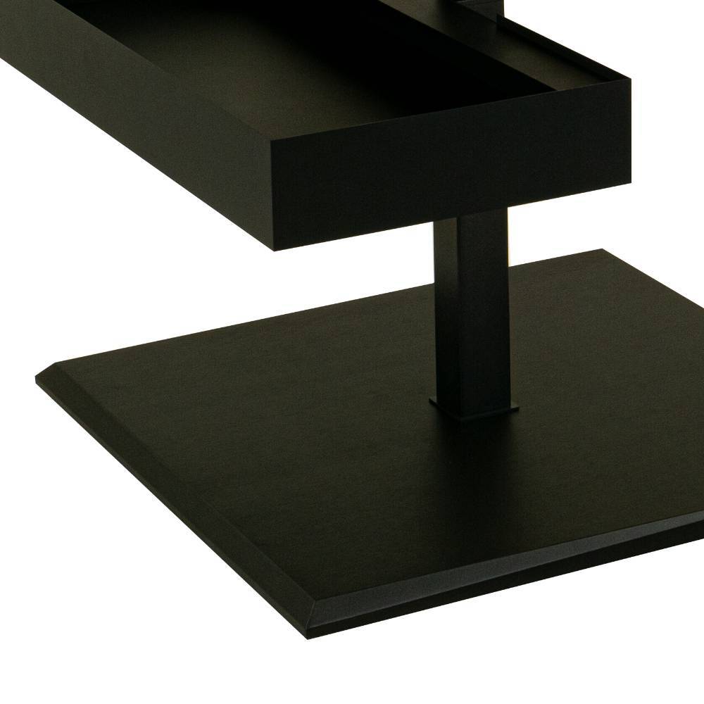 Wohnzimmer Tisch Bordeaux höhenverstellbar - 70 cm breit