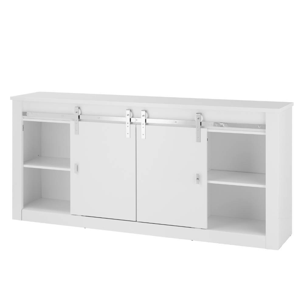 Sideboard Melvyno in Weiß mit Hochglanz Front