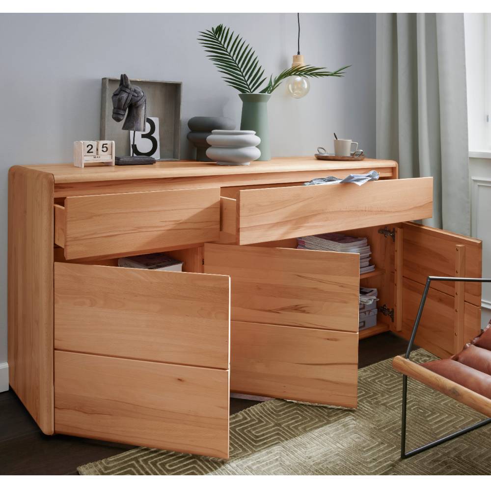 Sideboard Tapas aus Kernbuche Massivholz 172 cm breit