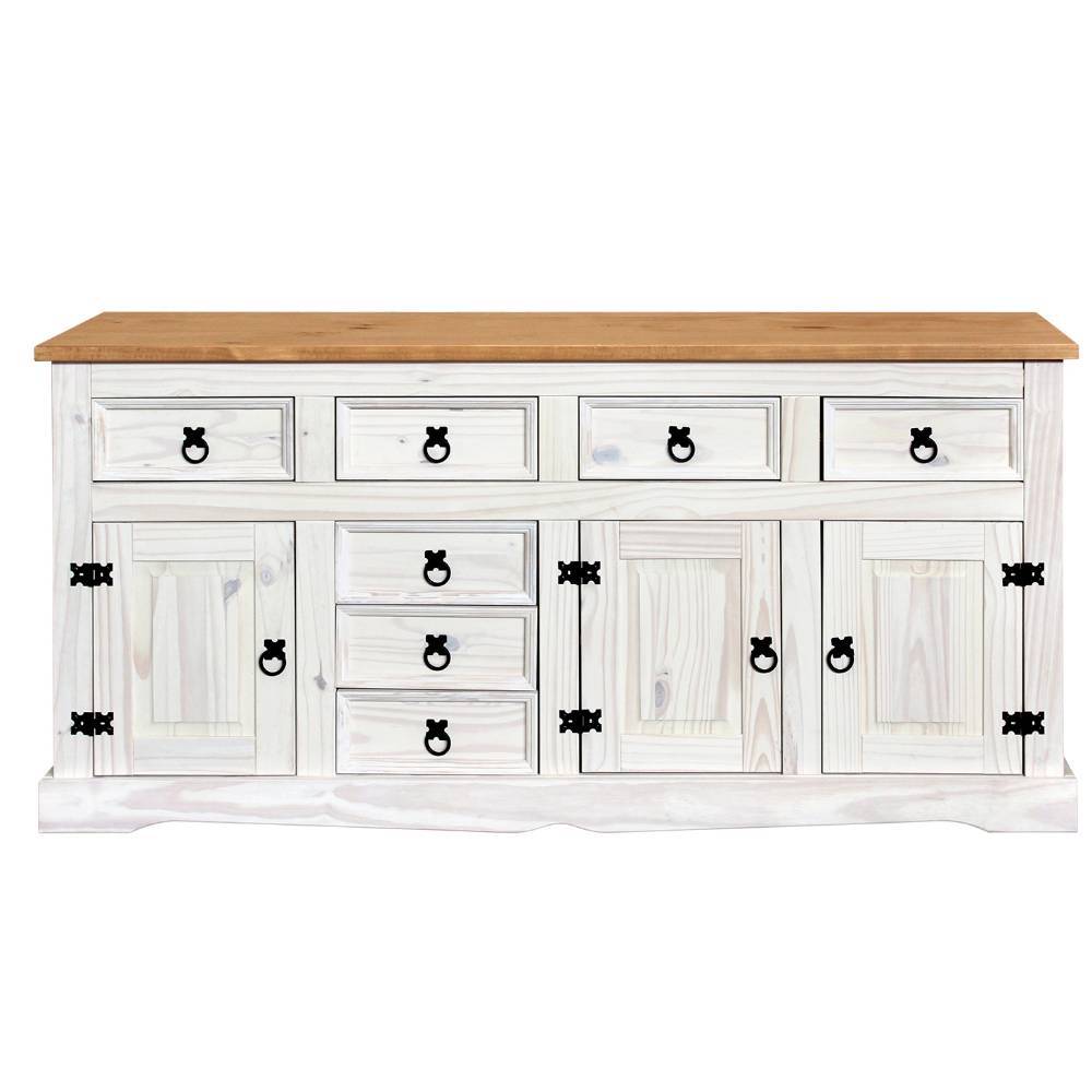 Sideboard Blouno mit sieben Schubladen im Landhausstil