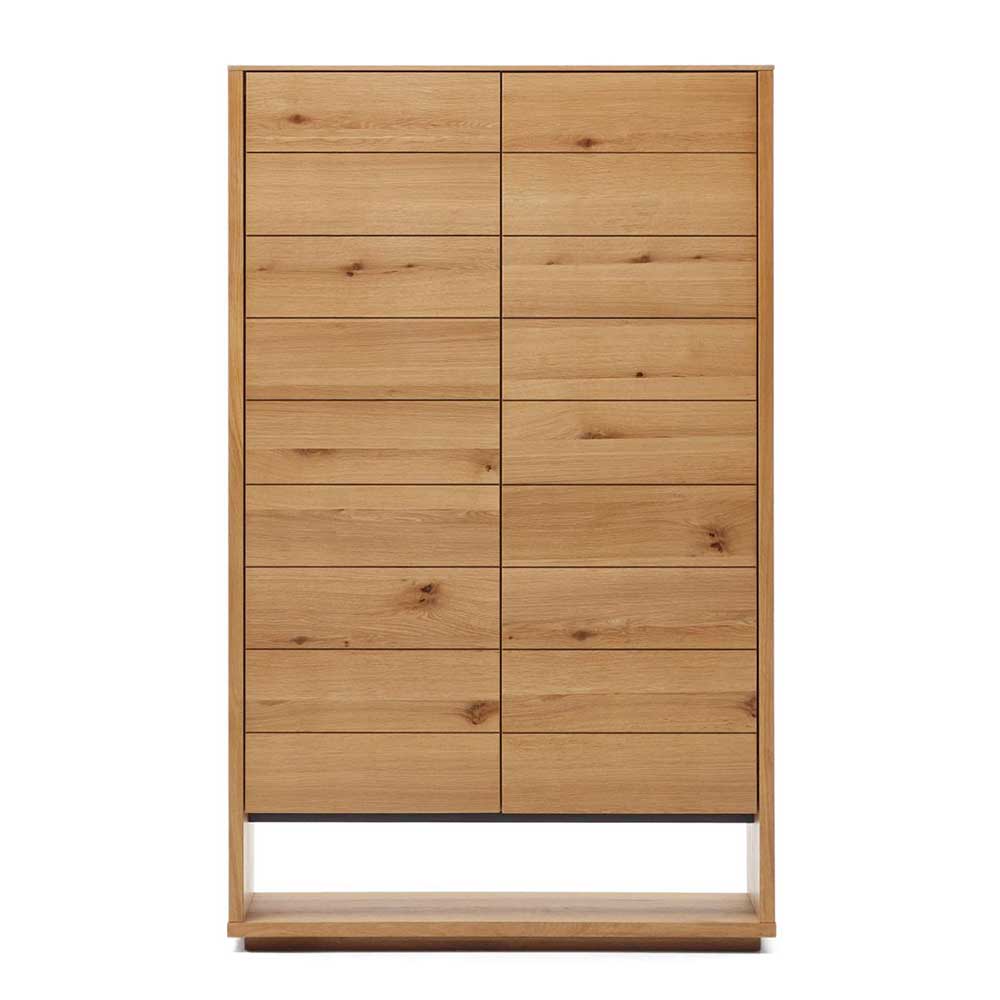Wohnzimmer Schrank Blax im Skandi Design in Eichefarben