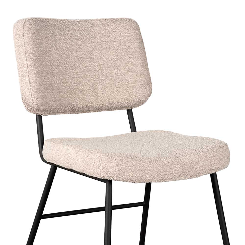 Esszimmerstuhl Olacio mit Bügelgestell aus Metall 43 cm Sitzhöhe (2er Set)