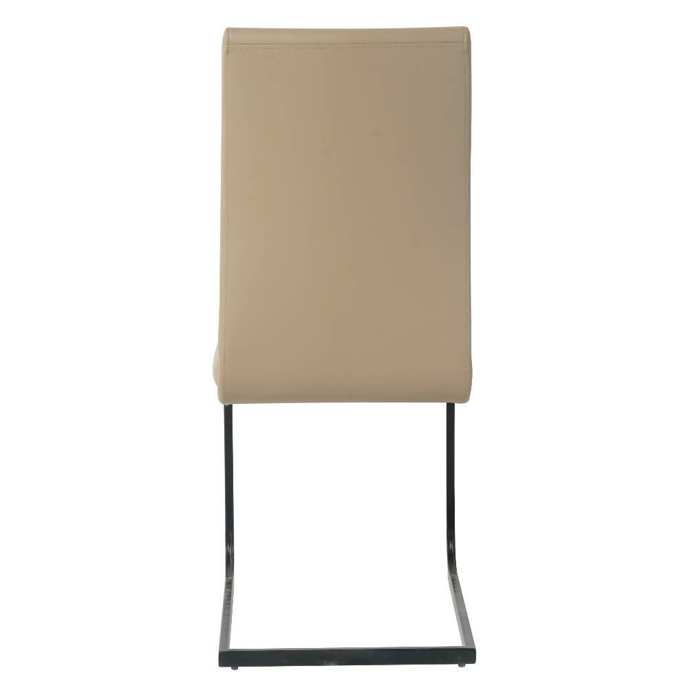 Freischwinger Leonhard mit Gestell aus Metall in Taupe (2er Set)
