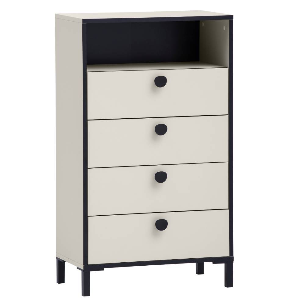 Kommode Isabelona mit vier Schubladen 104 cm hoch