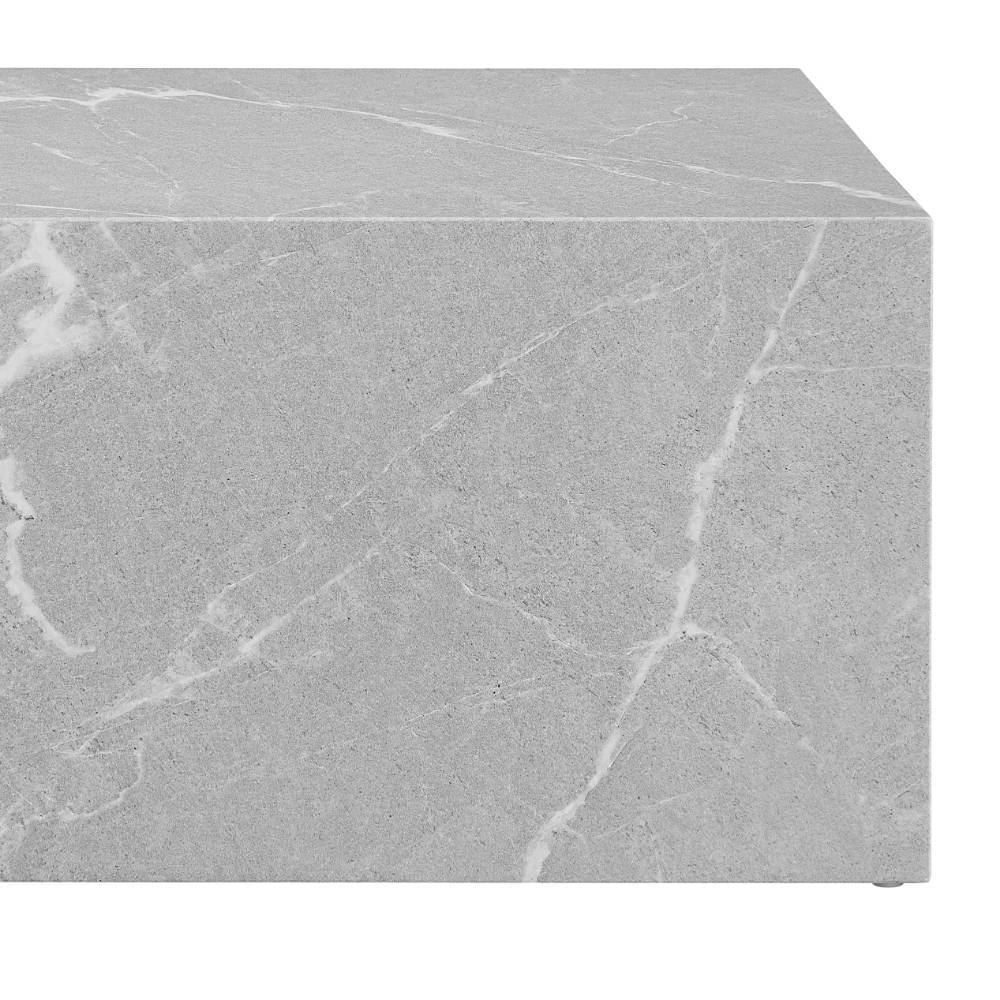Wohnzimmertisch Yamescoa in Marmor Optik 90 cm breit