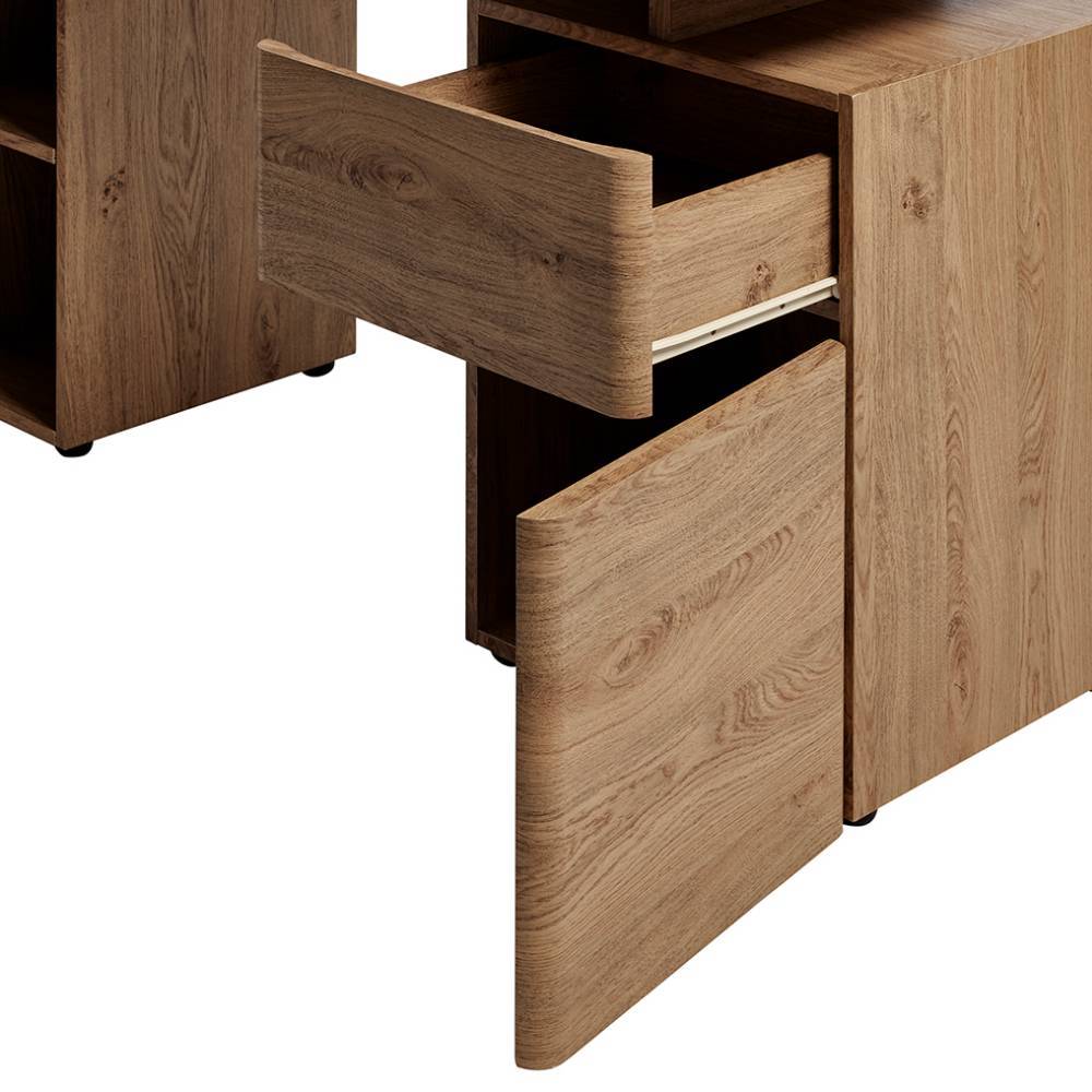 Büroschreibtisch Satos in modernem Design mit einer Schublade