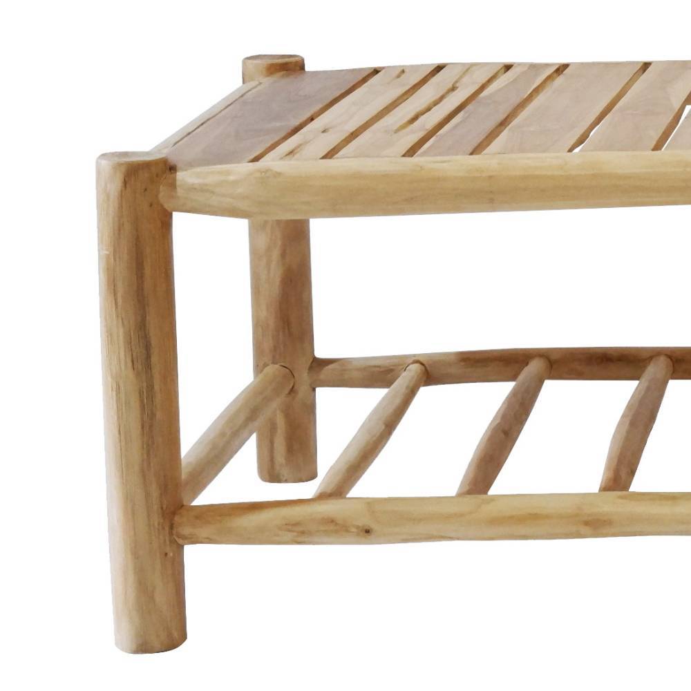 Garten Couchtisch Rileys aus Teak Massivholz im mediterranen Stil