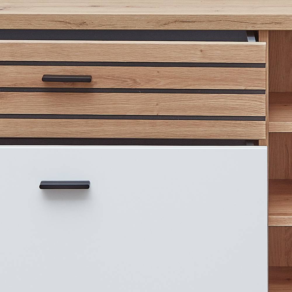 Schuhschrank Luzie in modernem Design mit zwei Schubladen
