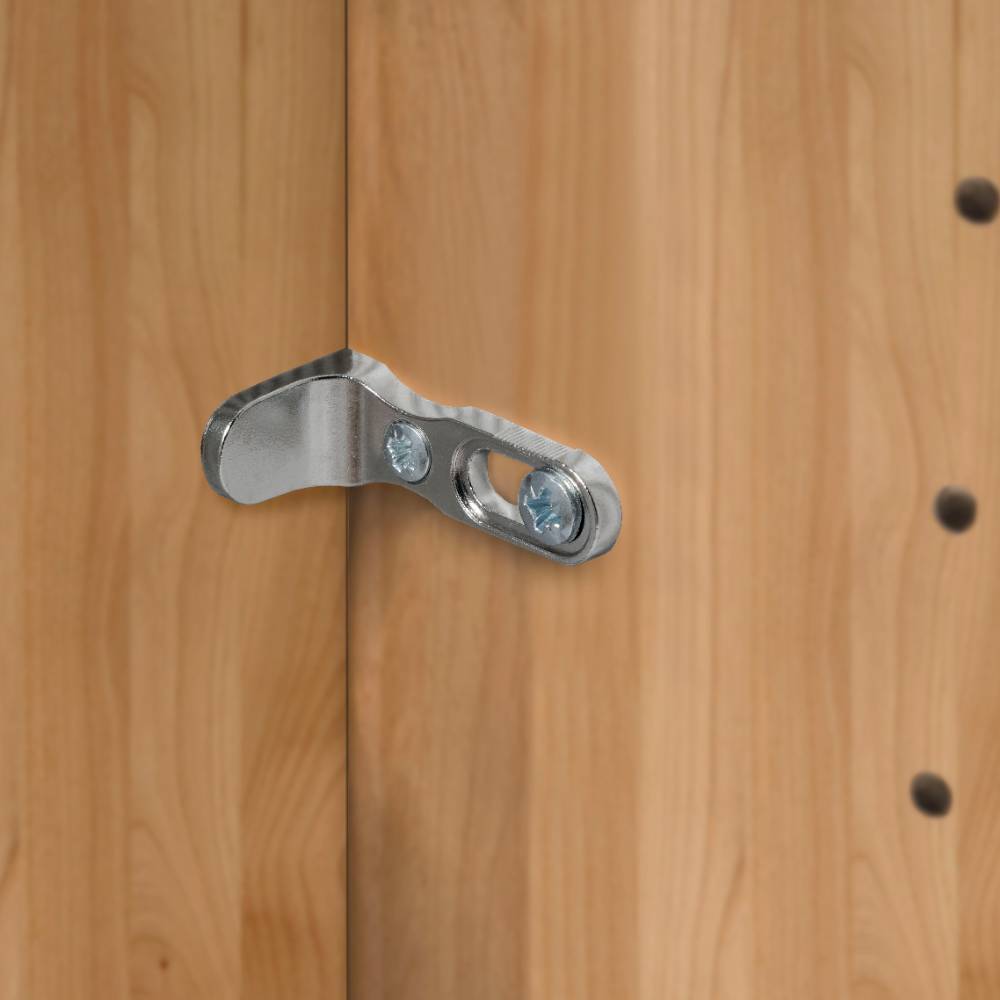 Kleiderschrank 6-türig Merkur in Eiche Bianco und Dunkelbraun