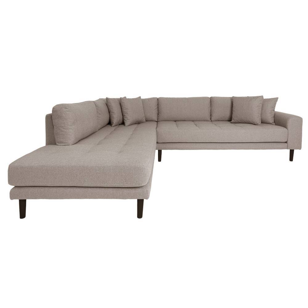 Polsterecke Venisavo in Beigegrau und modernem Design