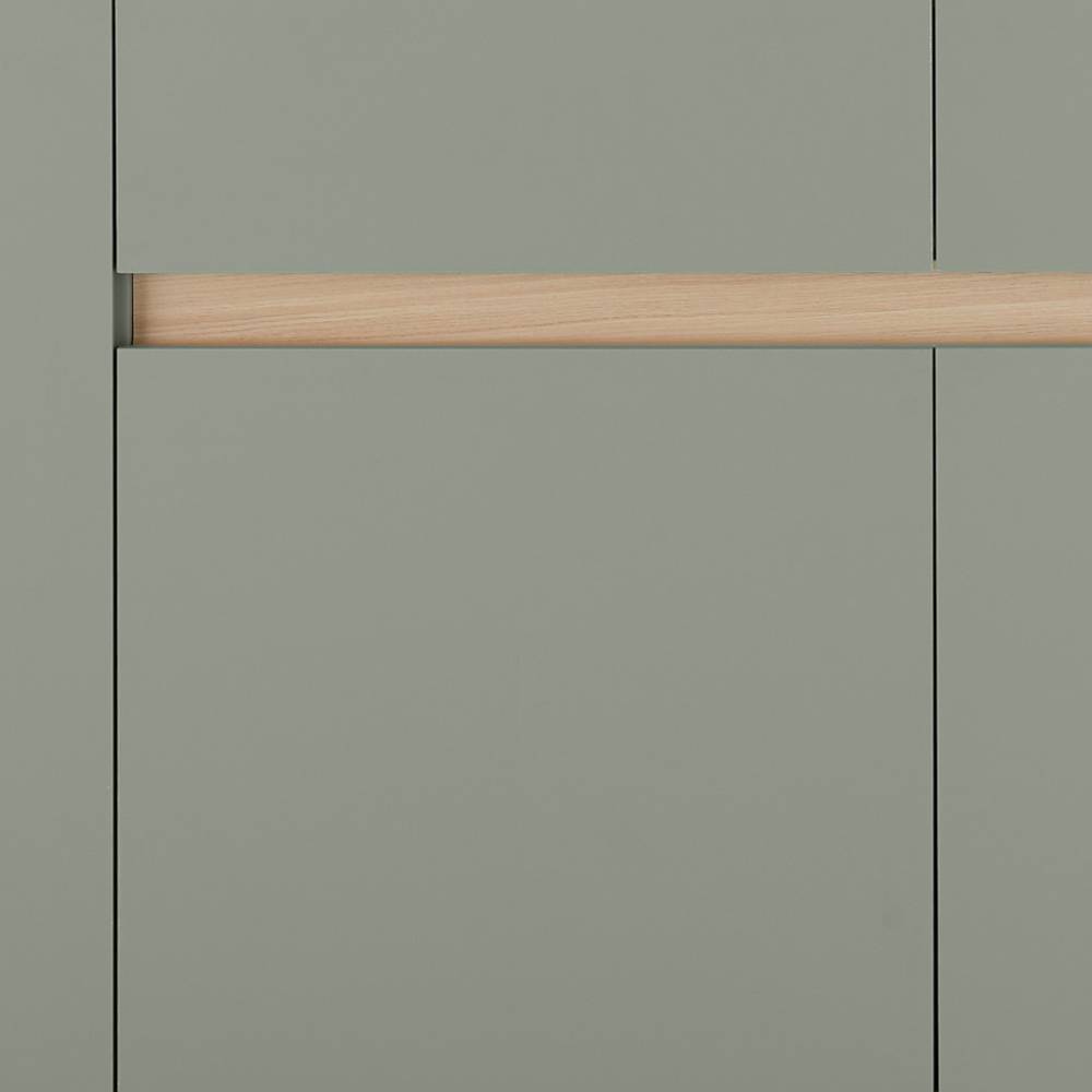 Sideboard Ulfava in Graugrün und Eichefarben