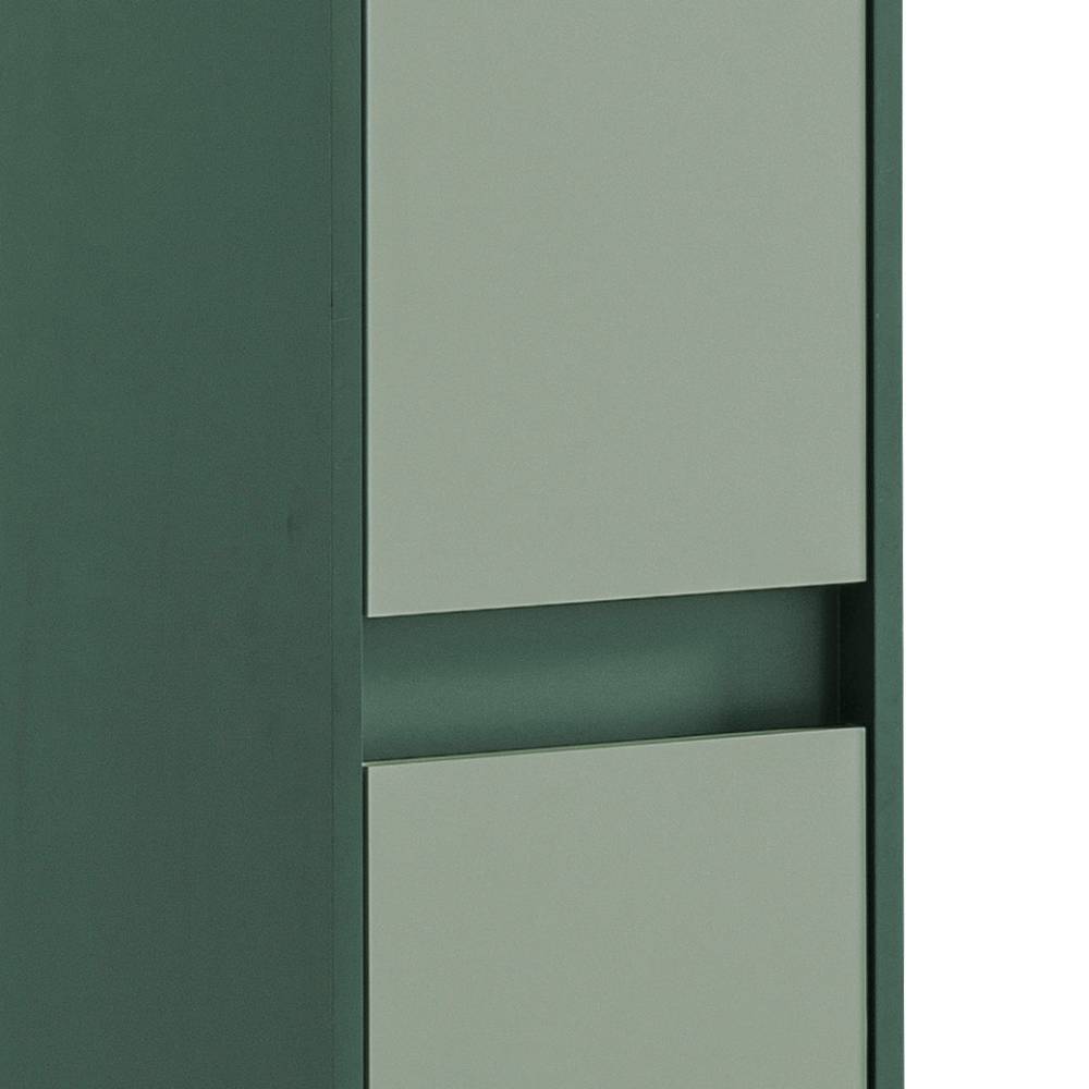 Badezimmer Hochschrank Yochana in Graugrün und Dunkelgrün