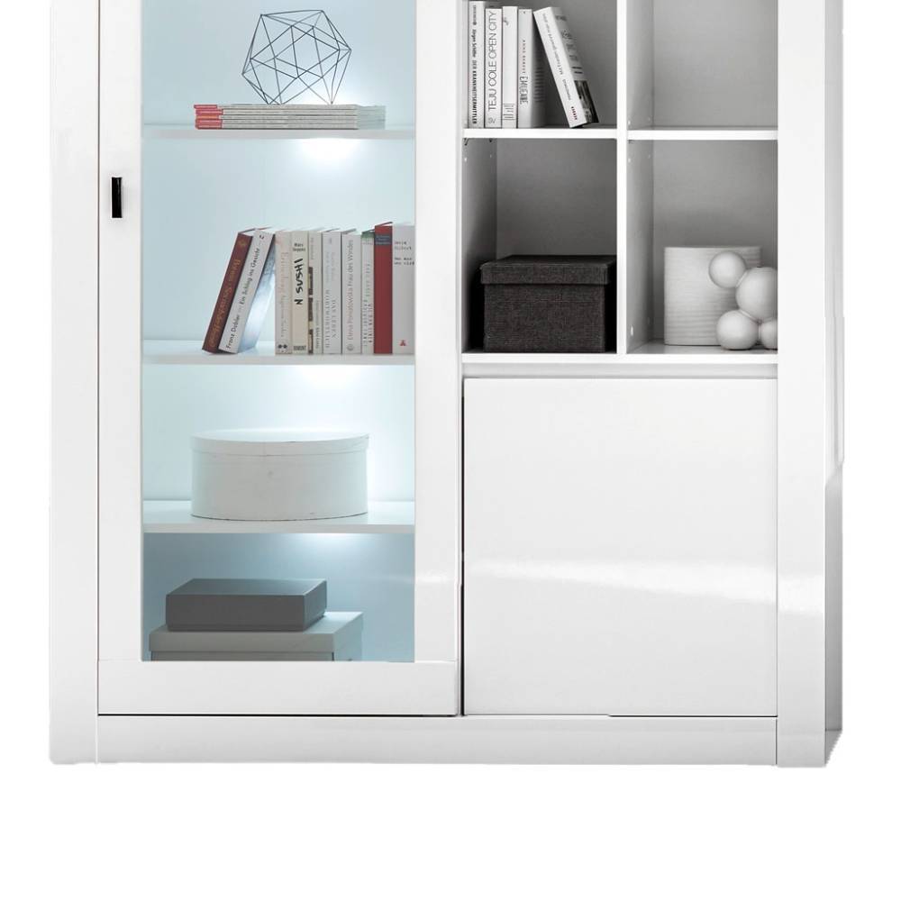 Fernseher Schrankwand Melvyno 200 cm hoch 43 cm tief (zweiteilig)