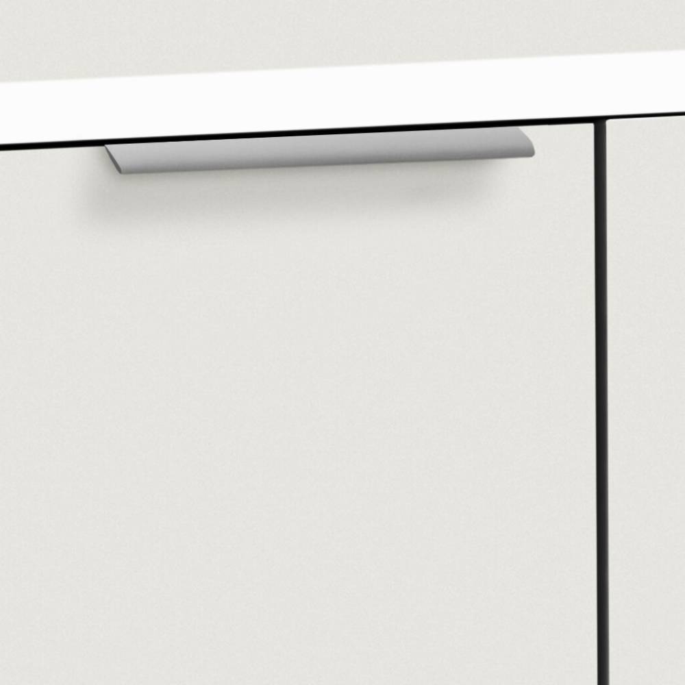 Kommode Rumatao in Weiß mit Drehtüren