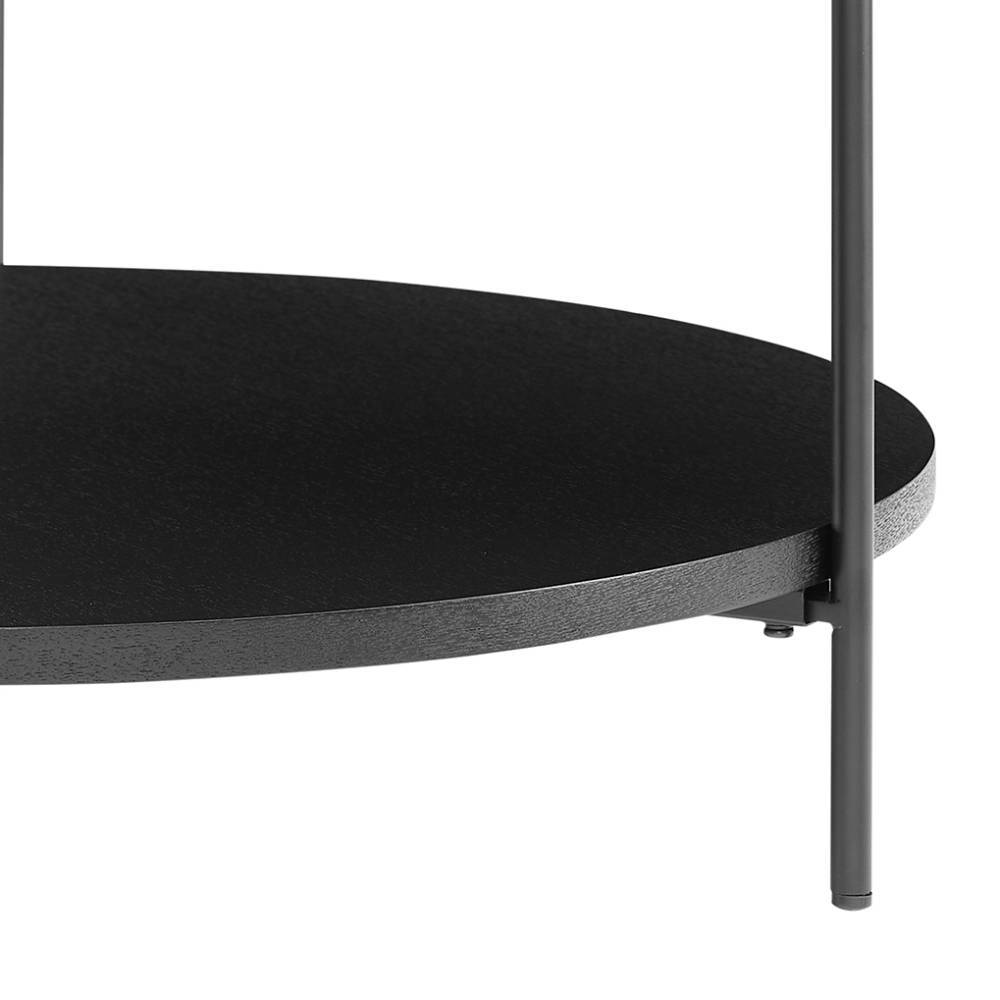 Couchtisch Nuvellas in runder Form - Schwarz