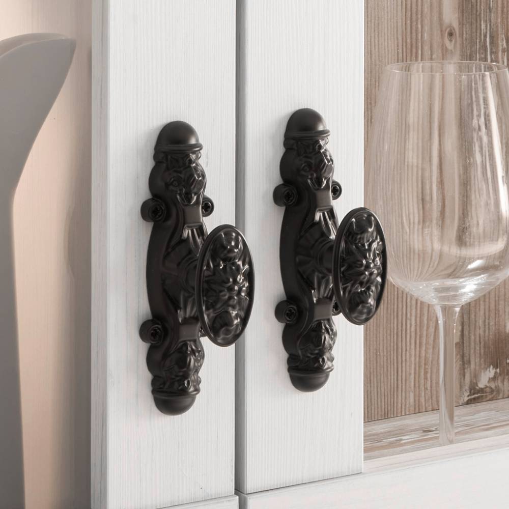 Küchen Hängeschrank Flurencina im Landhausstil mit Glastüren