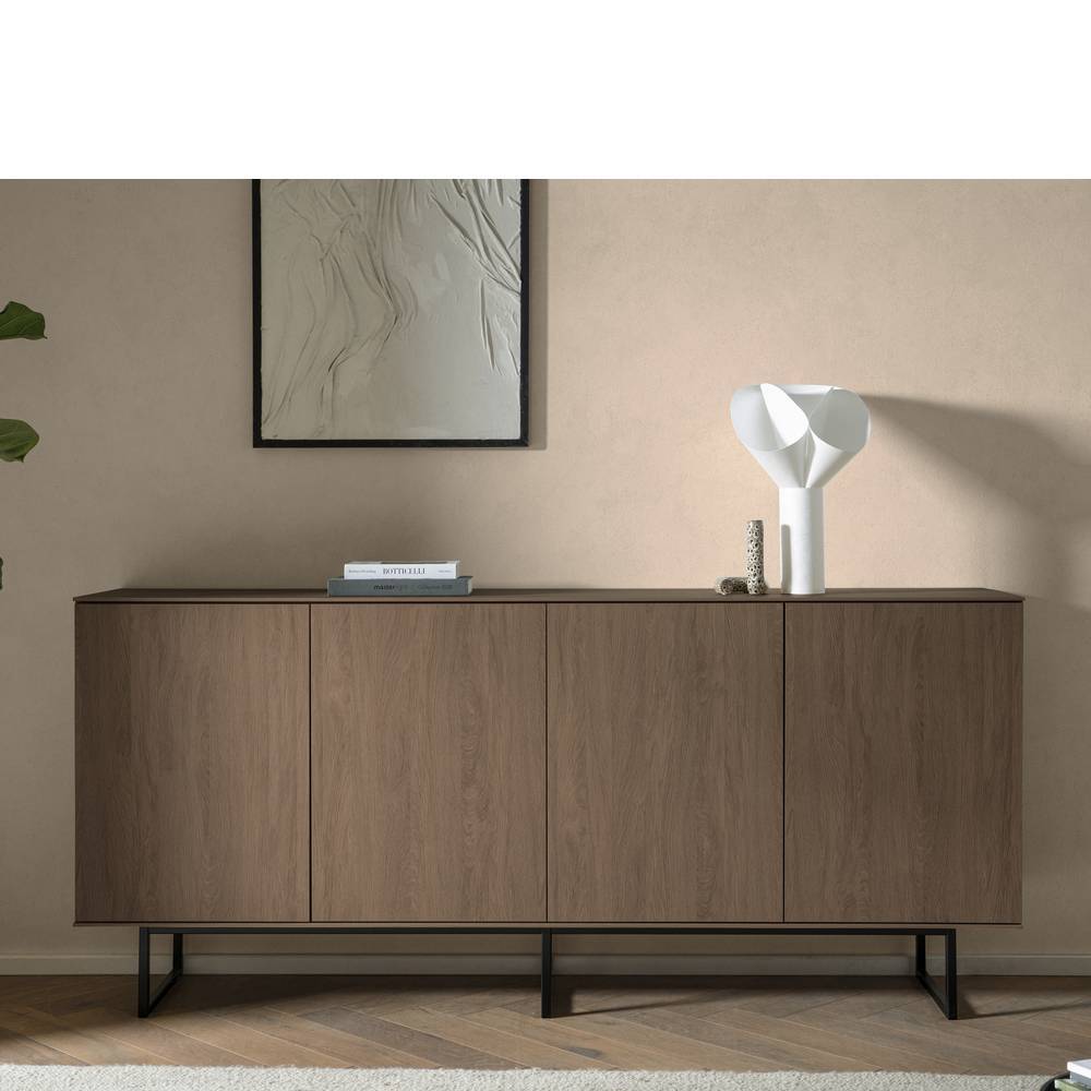 Modernes Sideboard Anuta 200 cm breit in Nussbaumfarben