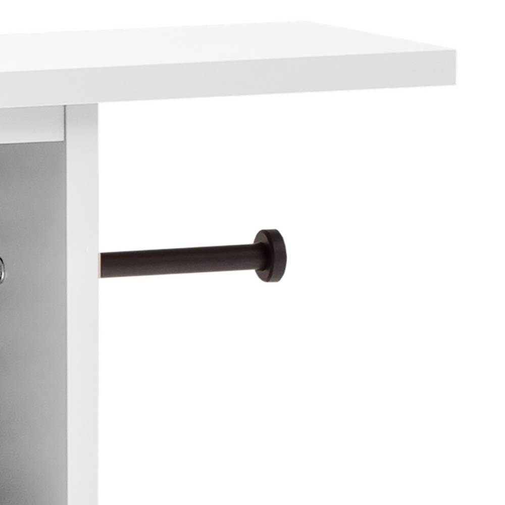 Bad Nischenschrank Forcelan mit Toilettenpapierhalter 71 cm breit